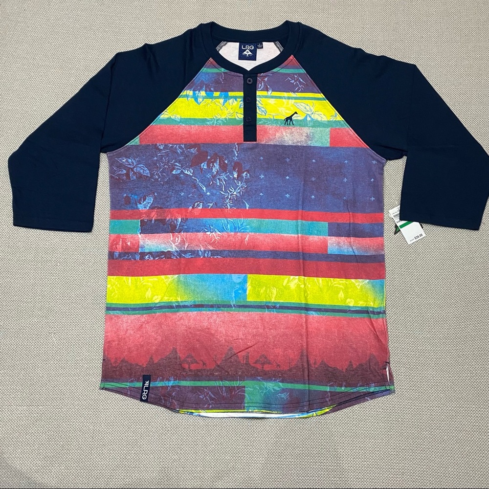 Men’s LRG 3/4 Sleeve Henley Shirt